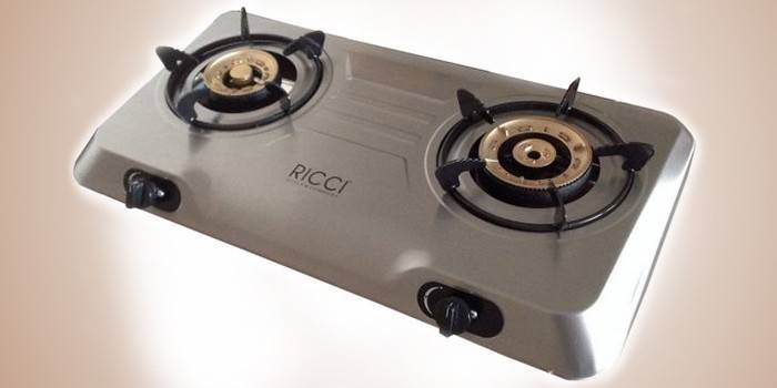 Stufa a gas portatile Ricci RGH-702 C Argento