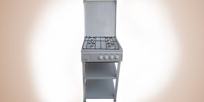 Cucina a gas 4 fuochi con ripiani King 1469