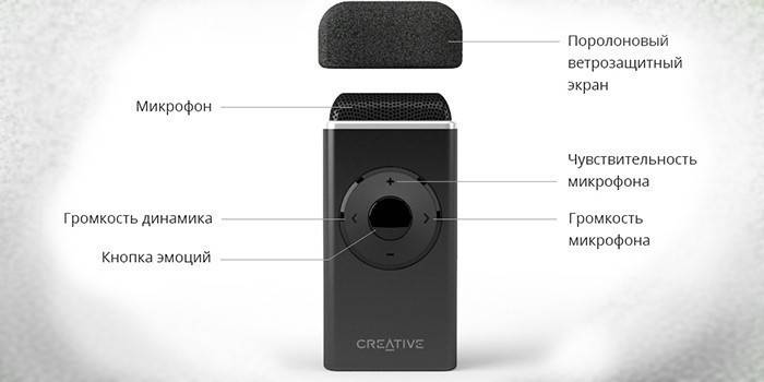 Micrô không dây cho máy tính Creative iRoar Mic
