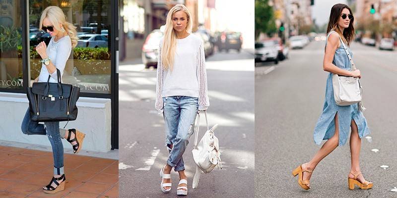 Des images à la mode avec des chaussures d'été