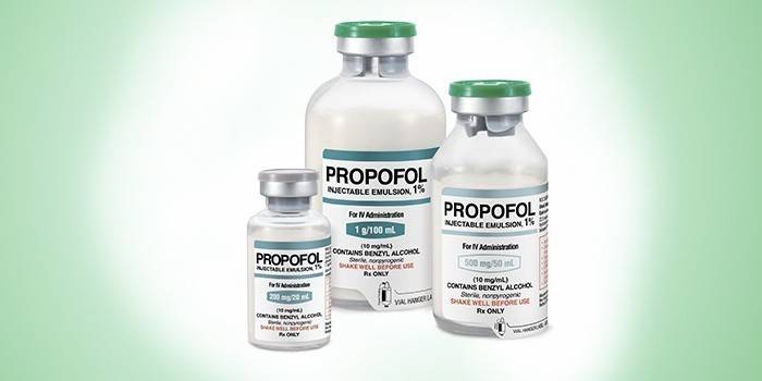 Şişelerde Propofol