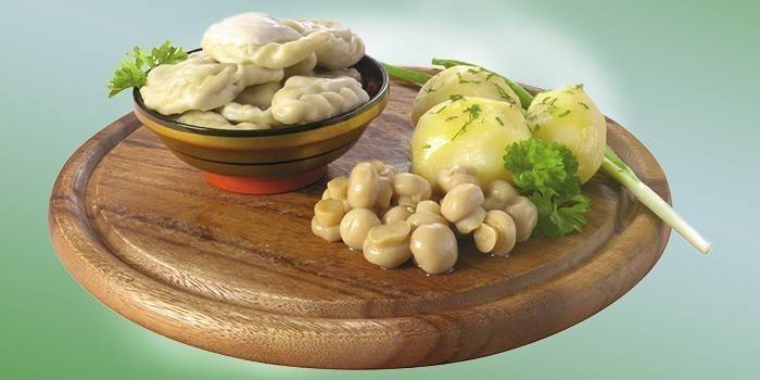Patates ve mantarlı hazır köfte