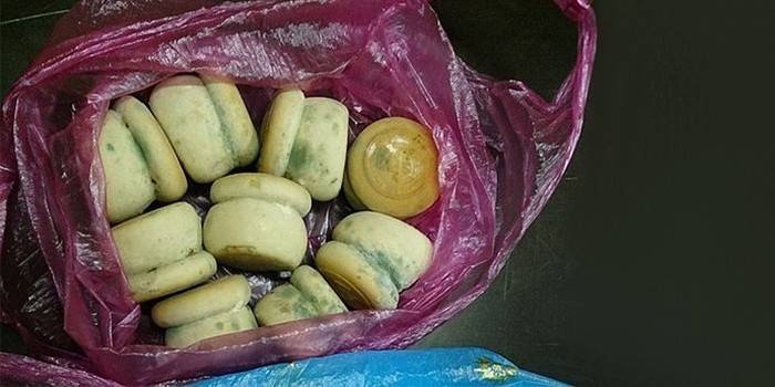 Appassito e ammuffito in una borsa