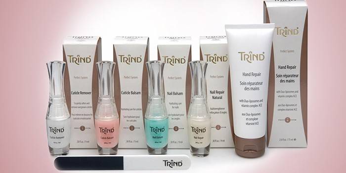 Trind gamma di smalti medicati