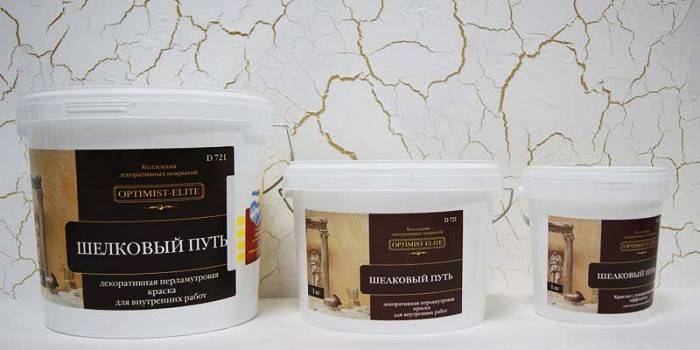 Latex-akryl dekorativt gips Silk Road Optimist Elite D 721