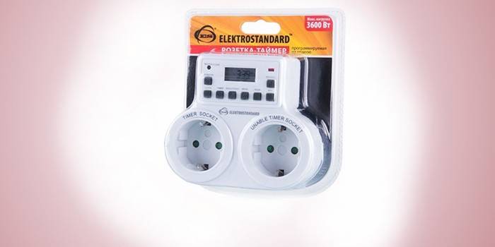 Elektrostandard TMH-E-5 16A x2 IP20 baltas