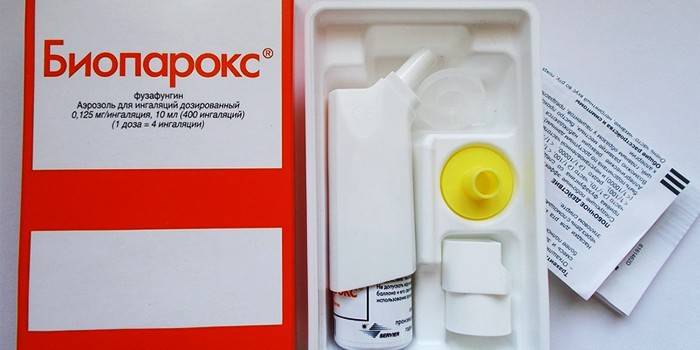 Inhalador Bioparox en envase