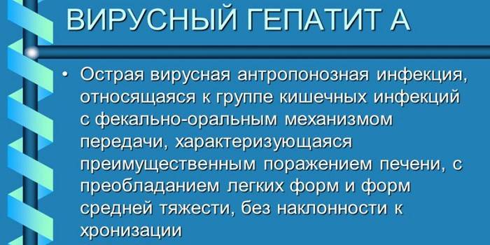 A hepatīta infekcijas slimības apraksts