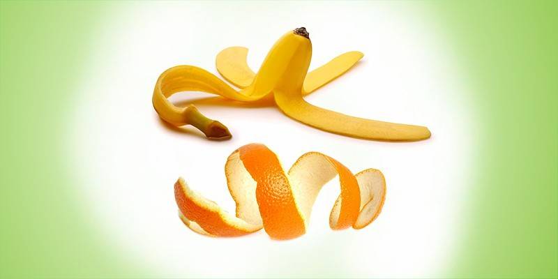 קליפות הדרים ובננה