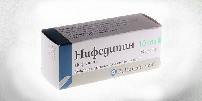 Dragee Nifedipine Pack