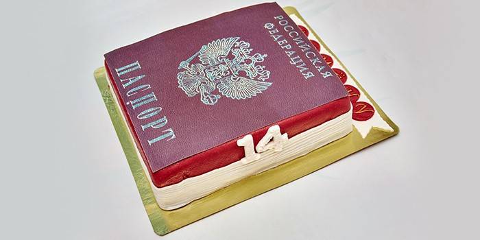 Pastel de pasaporte