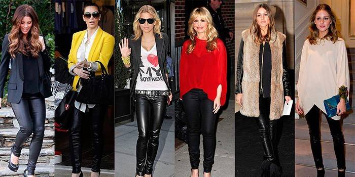 Looks féminins élégants avec leggings en cuir