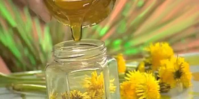 Mermelada de diente de león sin cocinar