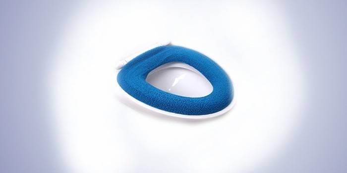 Tekstil toilet sæde Blue Tale