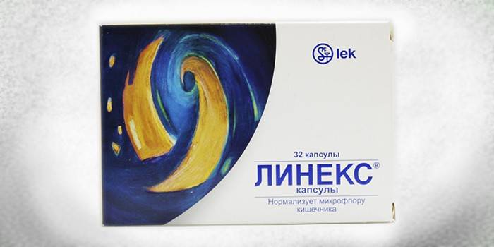טבליות Linex באריזה