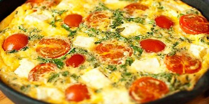 Omletas su pomidorais