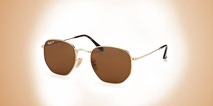 نظارات للرجال في Ray-Ban 3548N Highstreet 001 سداسي