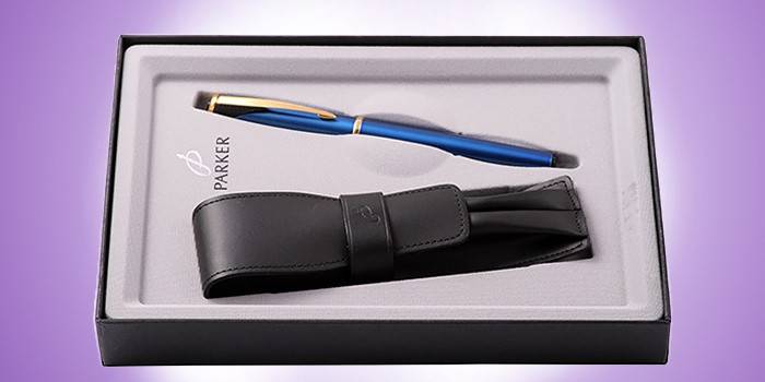 قلم وقلم في Parker Inflection Marine Blue M