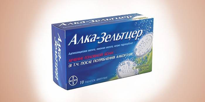 Alka-Seltzer în pachet