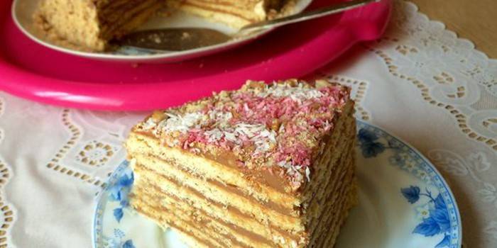 Một lát bánh với bánh bột ngô