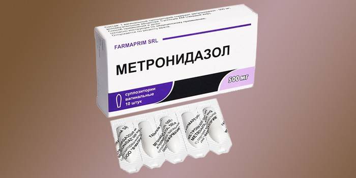 Supositorios vaginales metronidazol por paquete