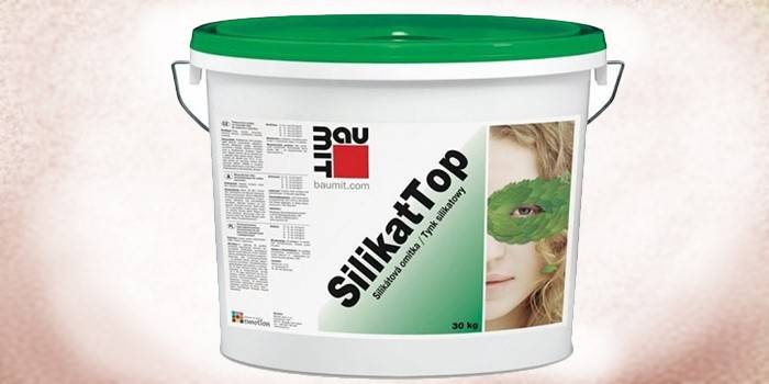 Spand med silikat Baumit SilikatTop Kratz Repro gips