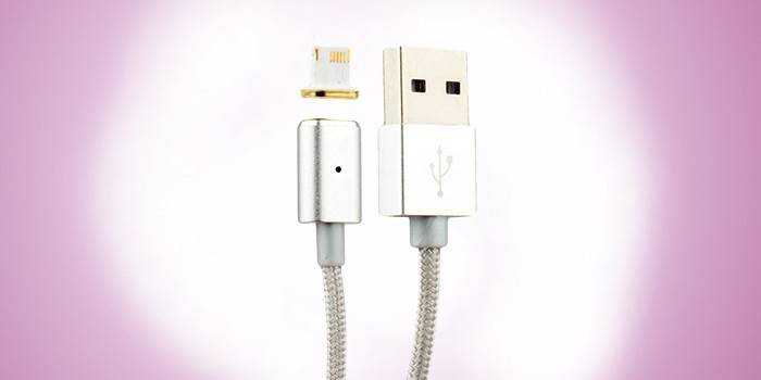 Relâmpago de carregamento magnético COTEetCI M11 NYLON do iPhone de USB