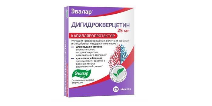 Дихидрокварцетин таблетки