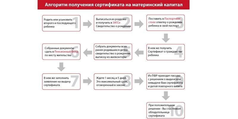 The algorithm for obtaining the parent material
