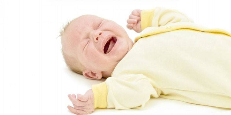 Das Baby weint