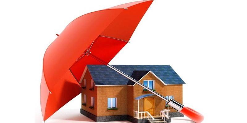 Maison sous un parapluie
