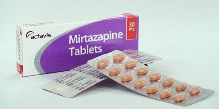 Mirtazapīna tabletes