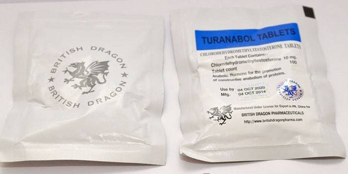 أقراص Turinabol في الحزمة