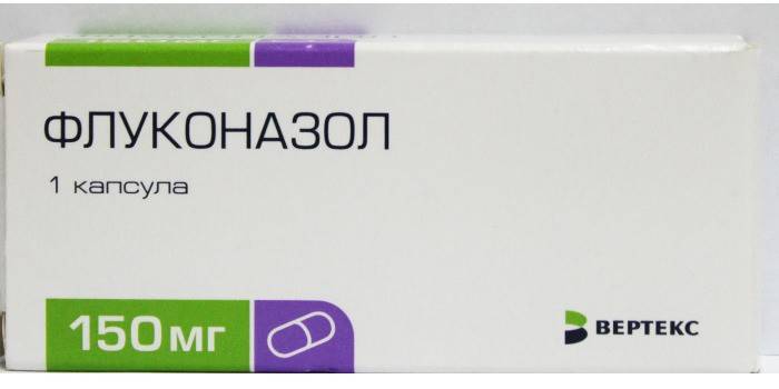 Flukonazola kapsula iepakojumā