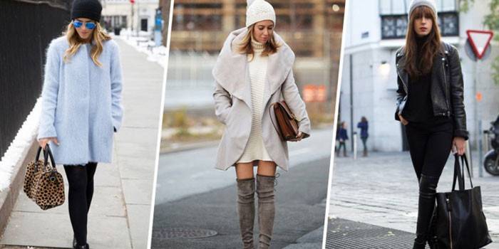 Imagini elegante de sex feminin, cu o pălărie beanie
