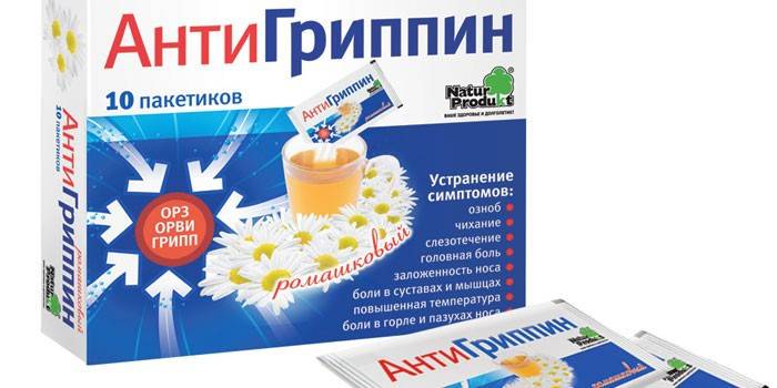 „Antigrippin“ paketėlio milteliai