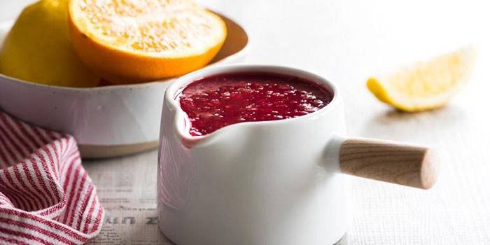 Arándanos con naranja