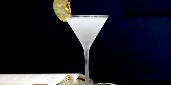 Coquetel de maçã martini