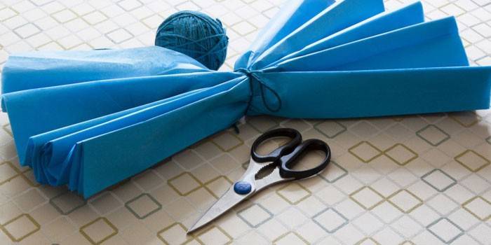 פונפון נייר DIY