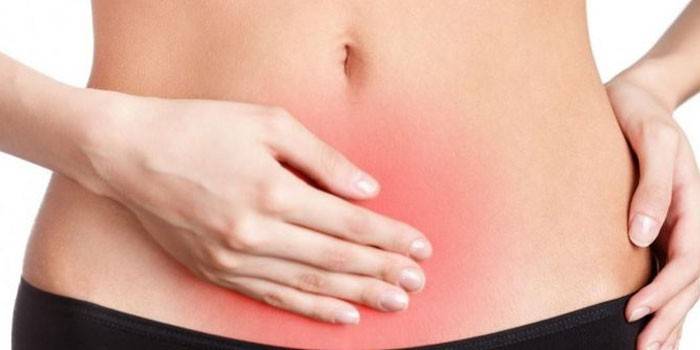 La ragazza si portò una mano allo stomaco