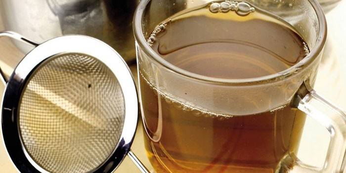 Decocción en una taza