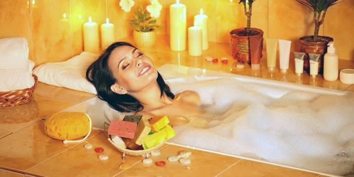 Bain aux huiles essentielles