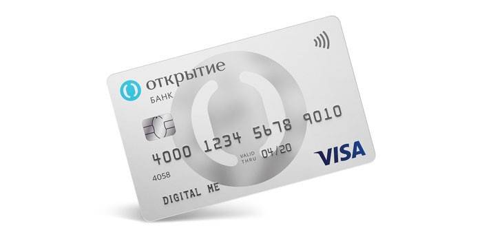 Kártya a bank nyitójától