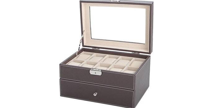 กระเป๋าใส่เครื่องหนัง SW-1683 DBR