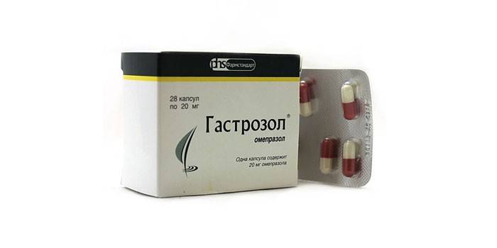Gastrozole pour le traitement de la gastrite avec complications