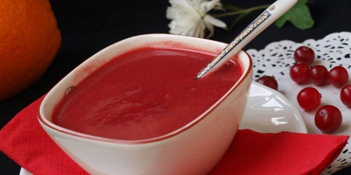 Puré de arándanos