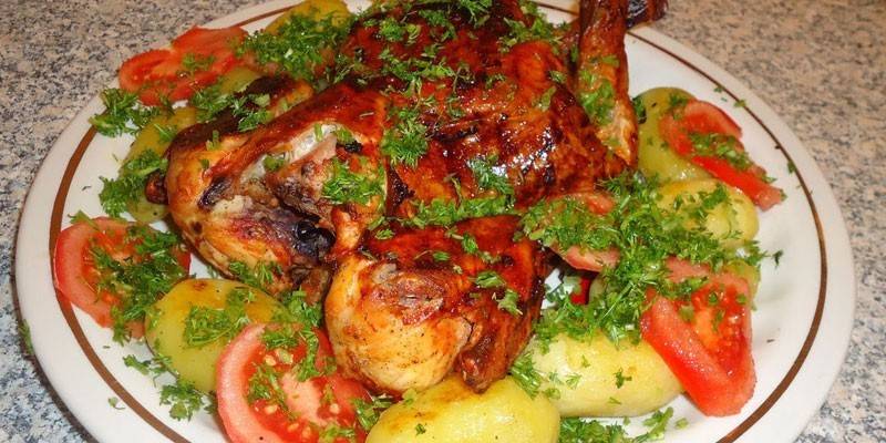 دجاج مشوي