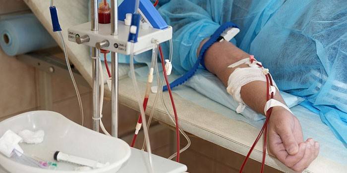 Carrying hemosorption