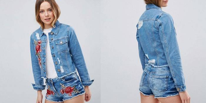 Modèle avec broderie parisienne 1017135