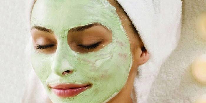 Maschera aloe per viso